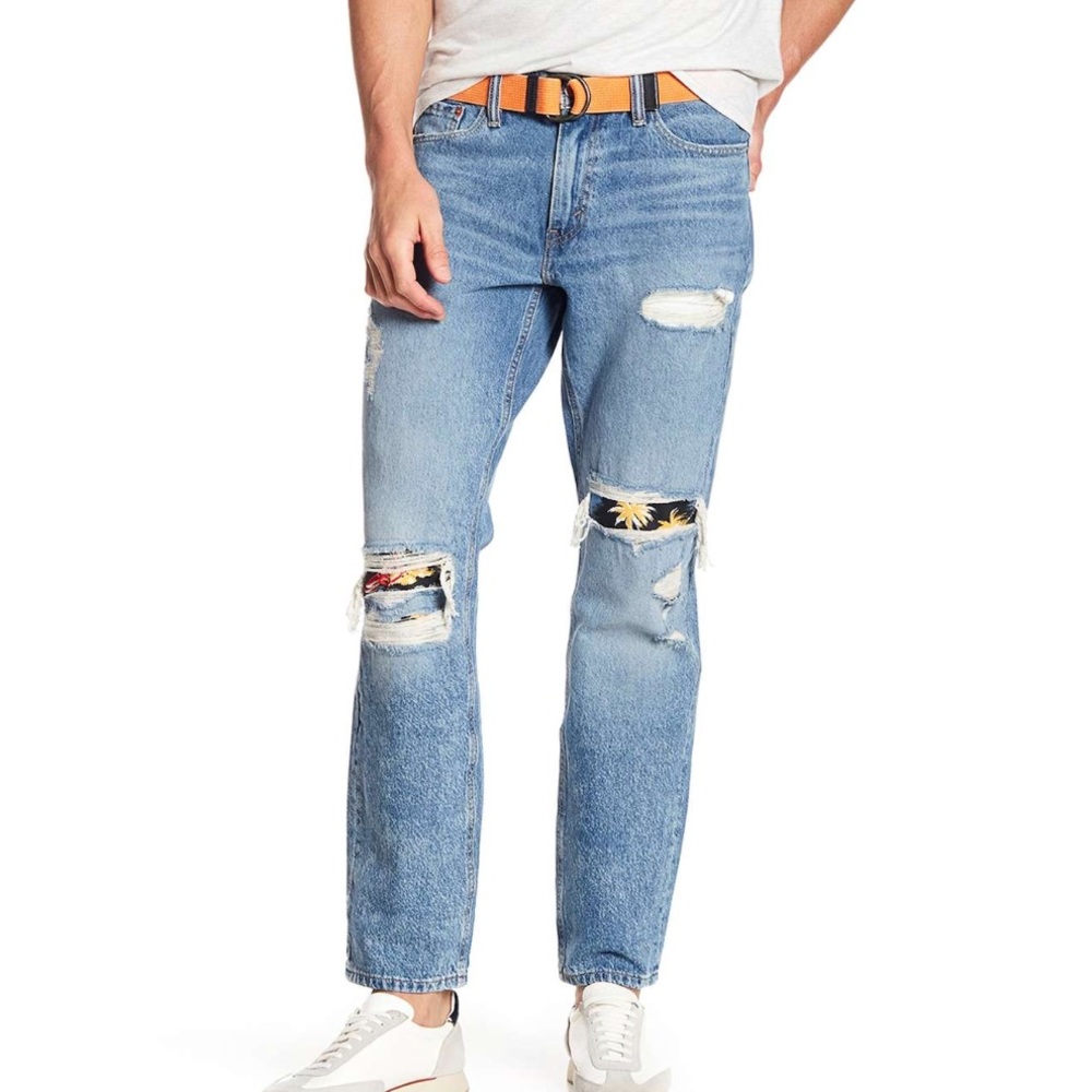 Levi’s 541 Athletic Farmhand Distressed Jeans